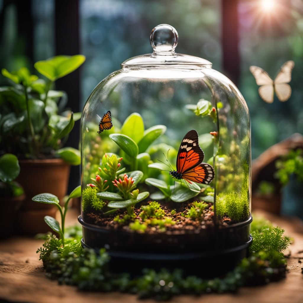 Terrarium with sukkulents   by @Mag Eif