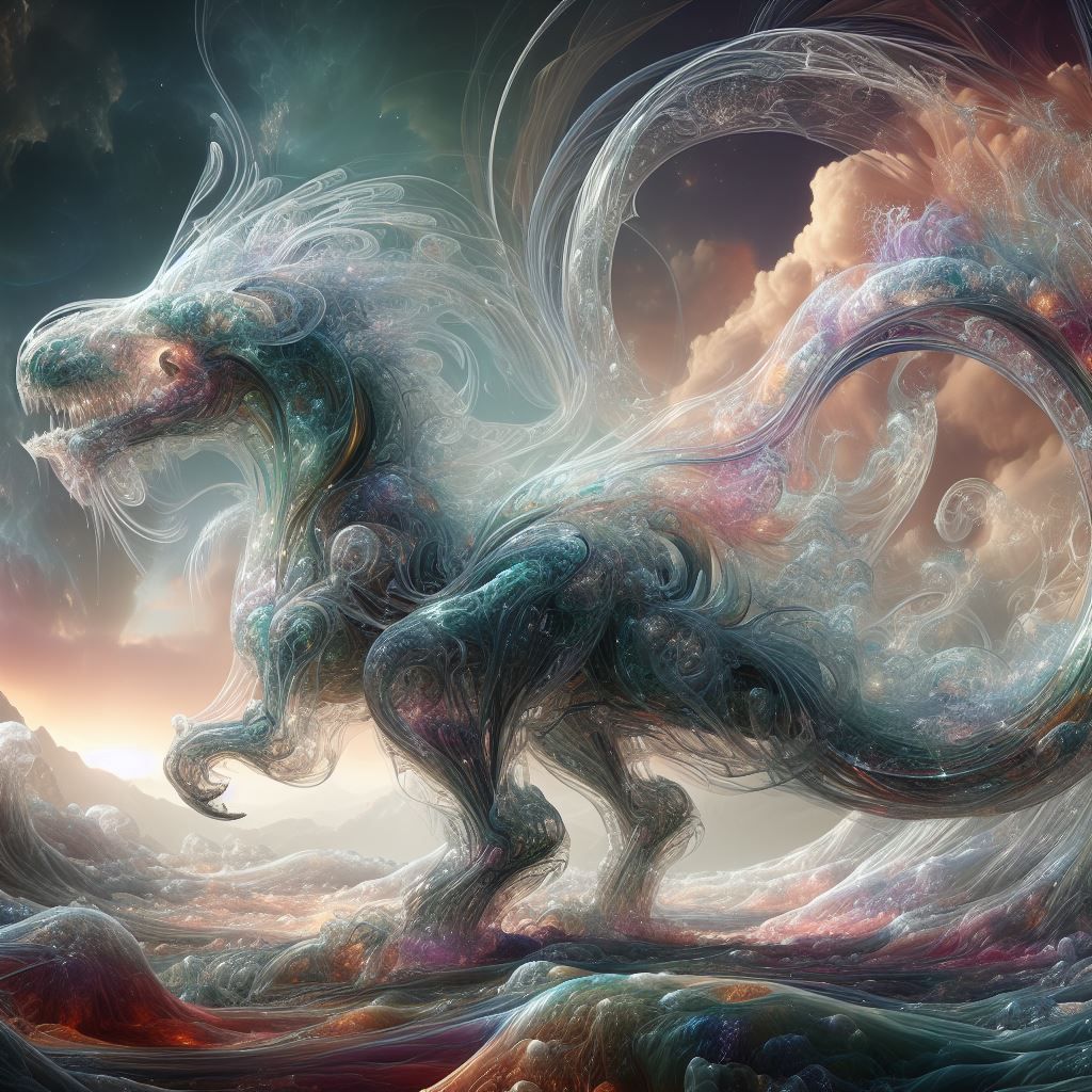 Celestial dinosaur - AI Generated Artwork - NightCafe Creator