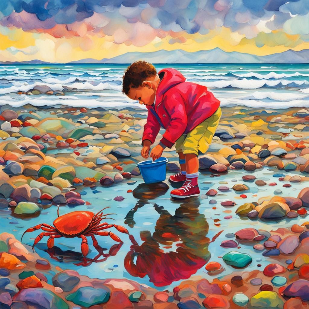 "Get outta my home" shouted the crabby crab.   by @Kris