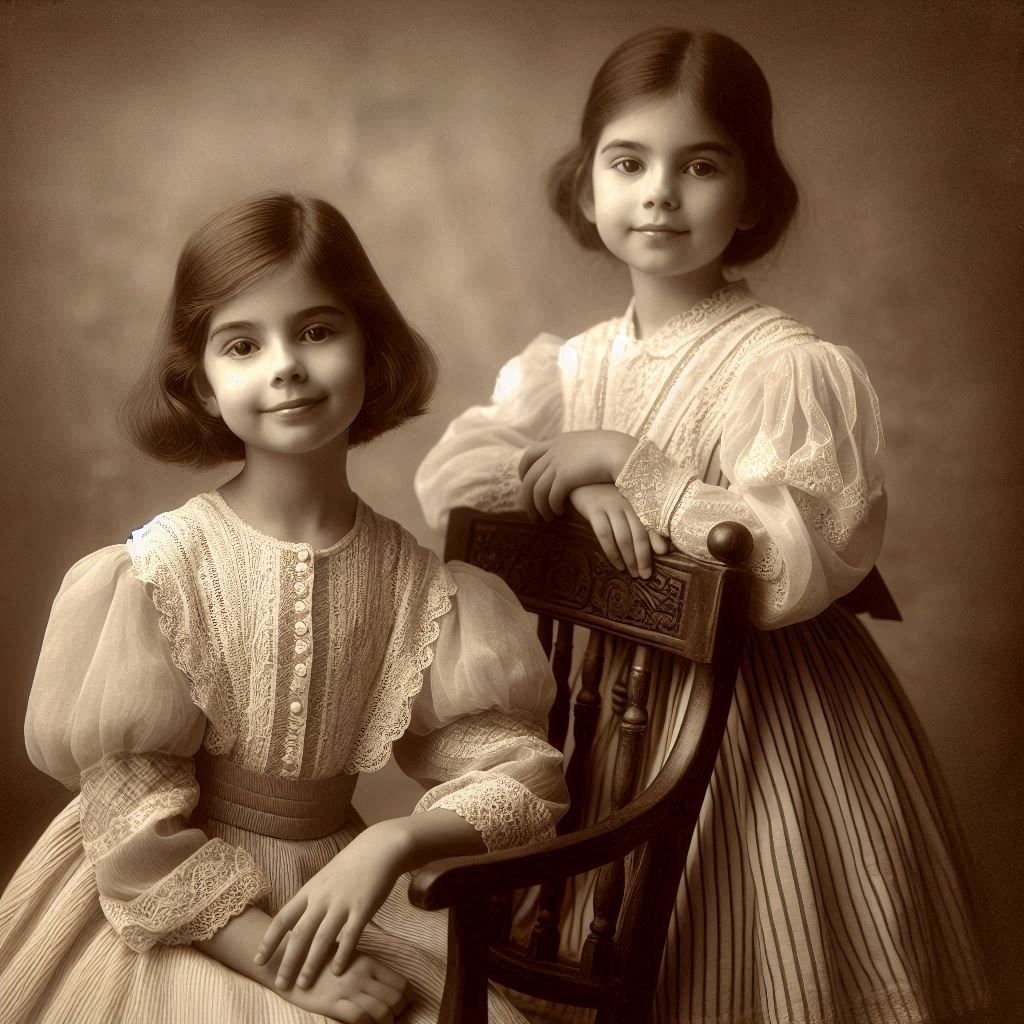 Portrait of two sisters