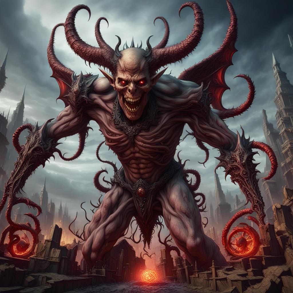 Demonic satanic beelzebub - AI Generated Artwork - NightCafe Creator