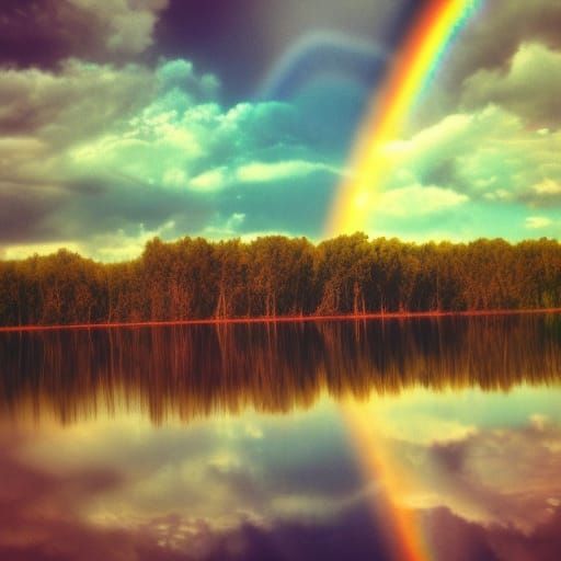 Rainbow reflection
