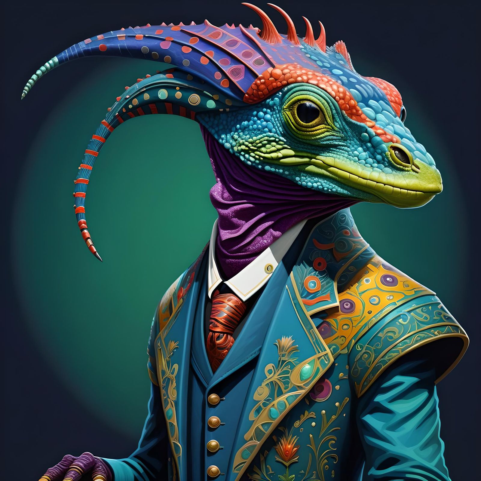 Lord Lizard - AI Generated Artwork - NightCafe Creator