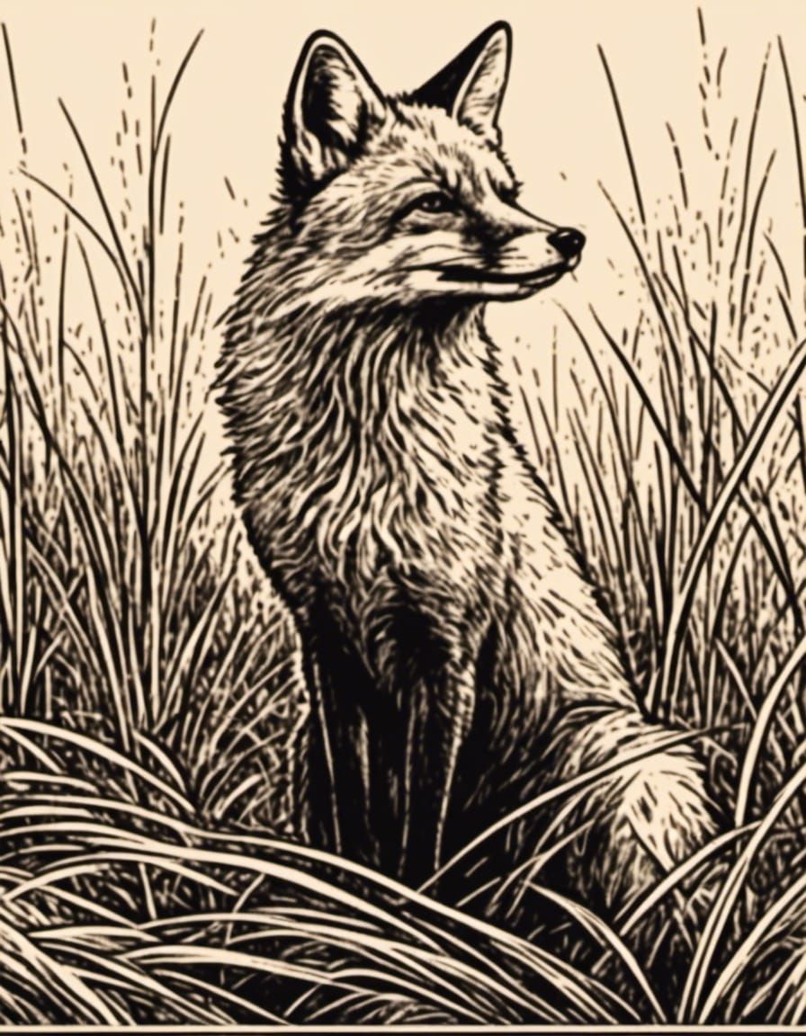 Rubber Stamp Fox 2