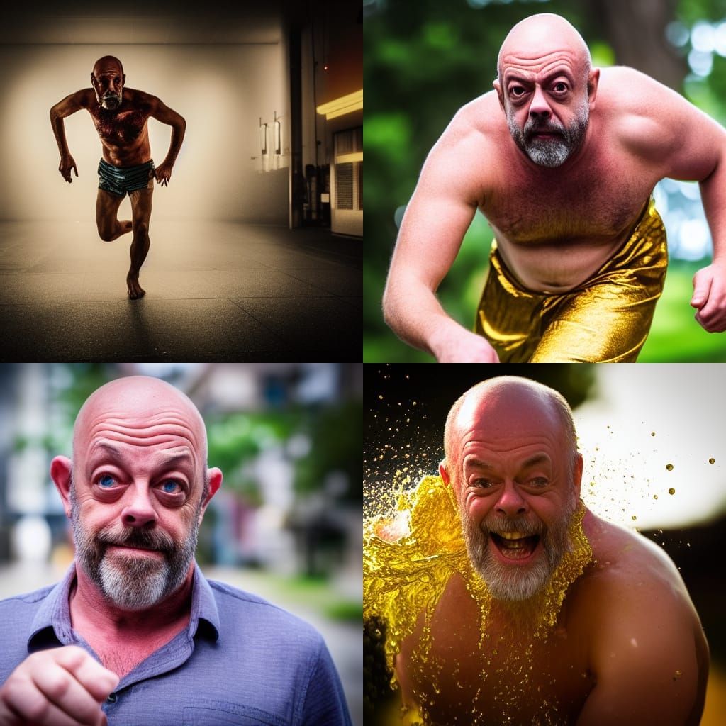 Running for your life so you don’t get a golden-shower from ...