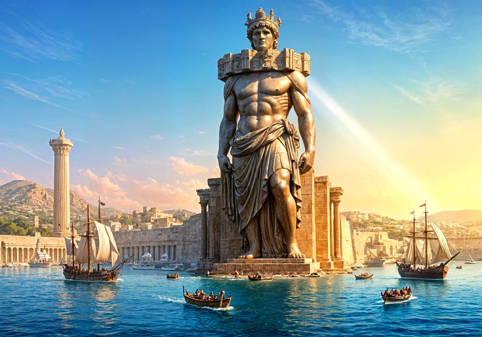 The Colossus of Rhodes in its full glory