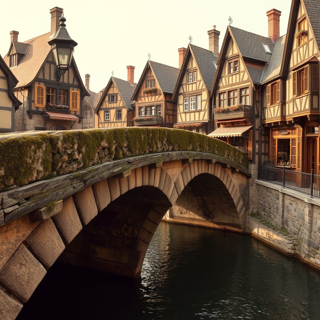 Stone Bridge in Golden Light