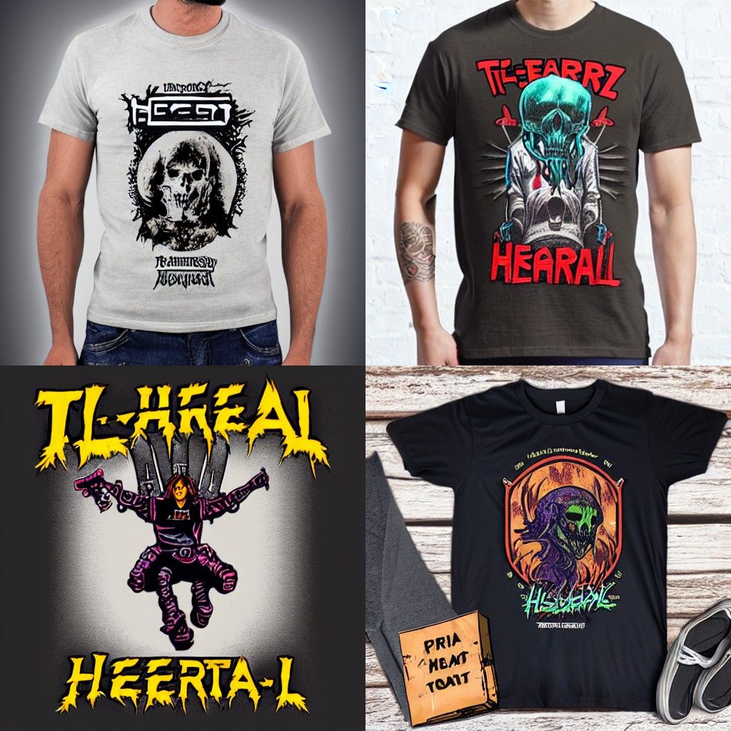 T-Shirt HeavyMetal - AI Generated Artwork - NightCafe Creator