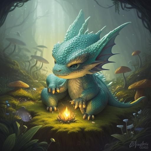 cute baby dragon
