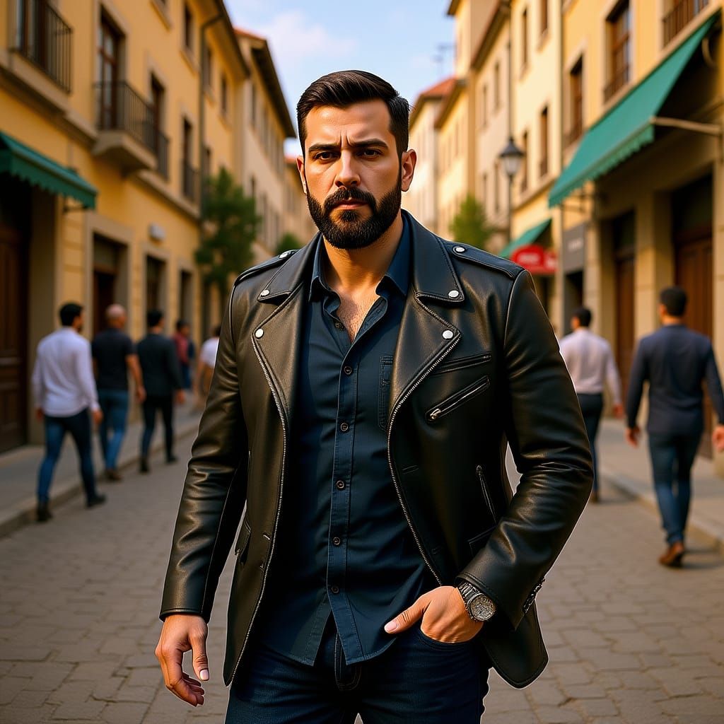 Yair Eleitzur in Jerusalem, Art Nouveau Portrait