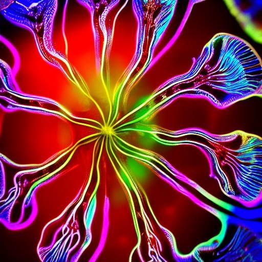 Psychedelic jelly fish