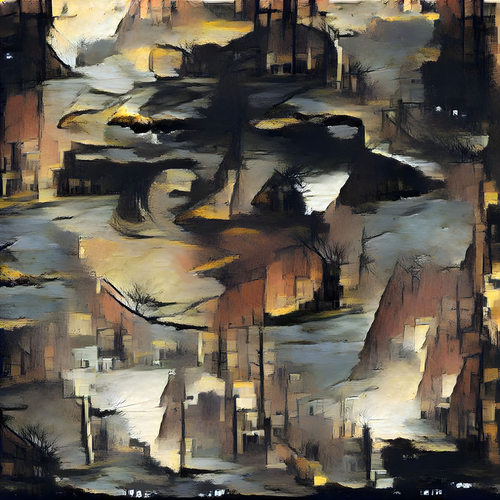 Impressionist's Rust Belt City As Painted by An Abstract Impressionist