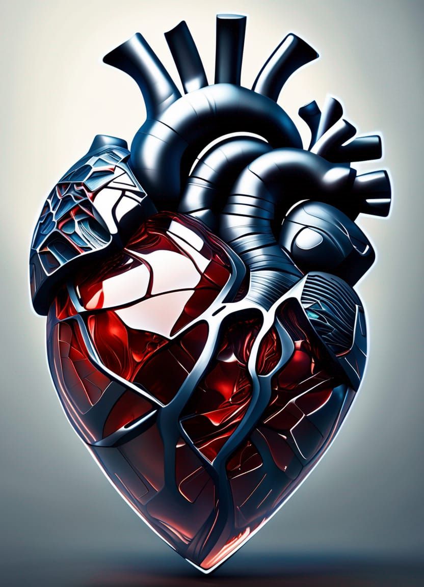 Anatomic heart - AI Generated Artwork - NightCafe Creator