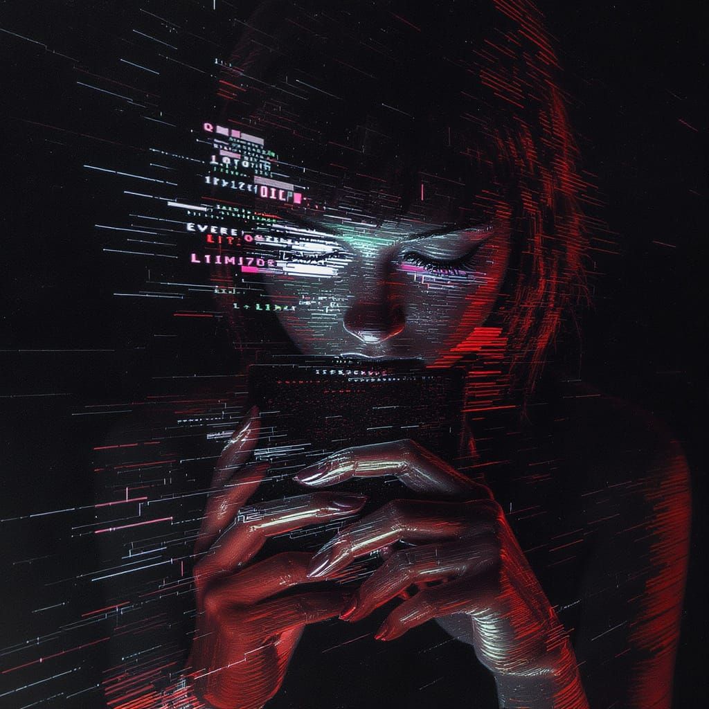 Digital Glitch  by @Booth31AIart