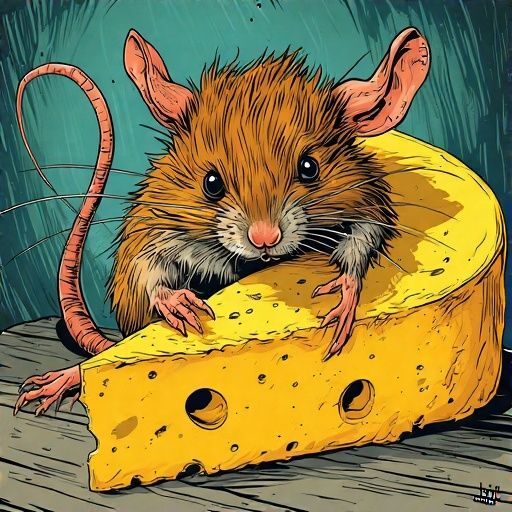 She Mouse with Cheese 4