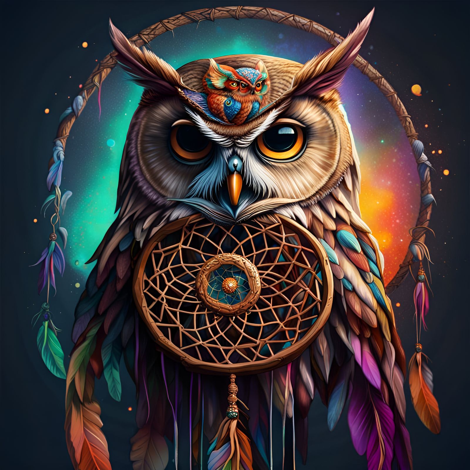 Dreamcatcher Owl Spirit  by @Jazzygirl111