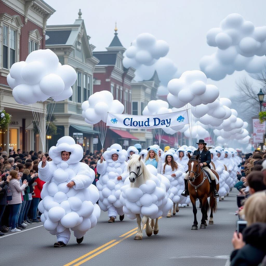 A day off to appreciate clouds  by @Tiny Pearl Cat