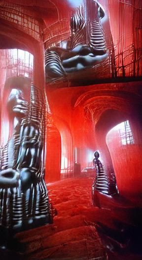 Rouge Congo et le mur rouge Ricardo Bofill