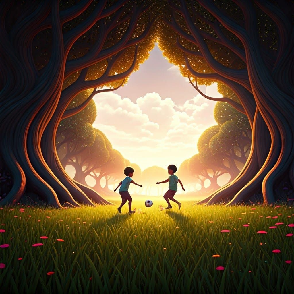 Enchanted Soccer Match in Whimsical Wonderland
