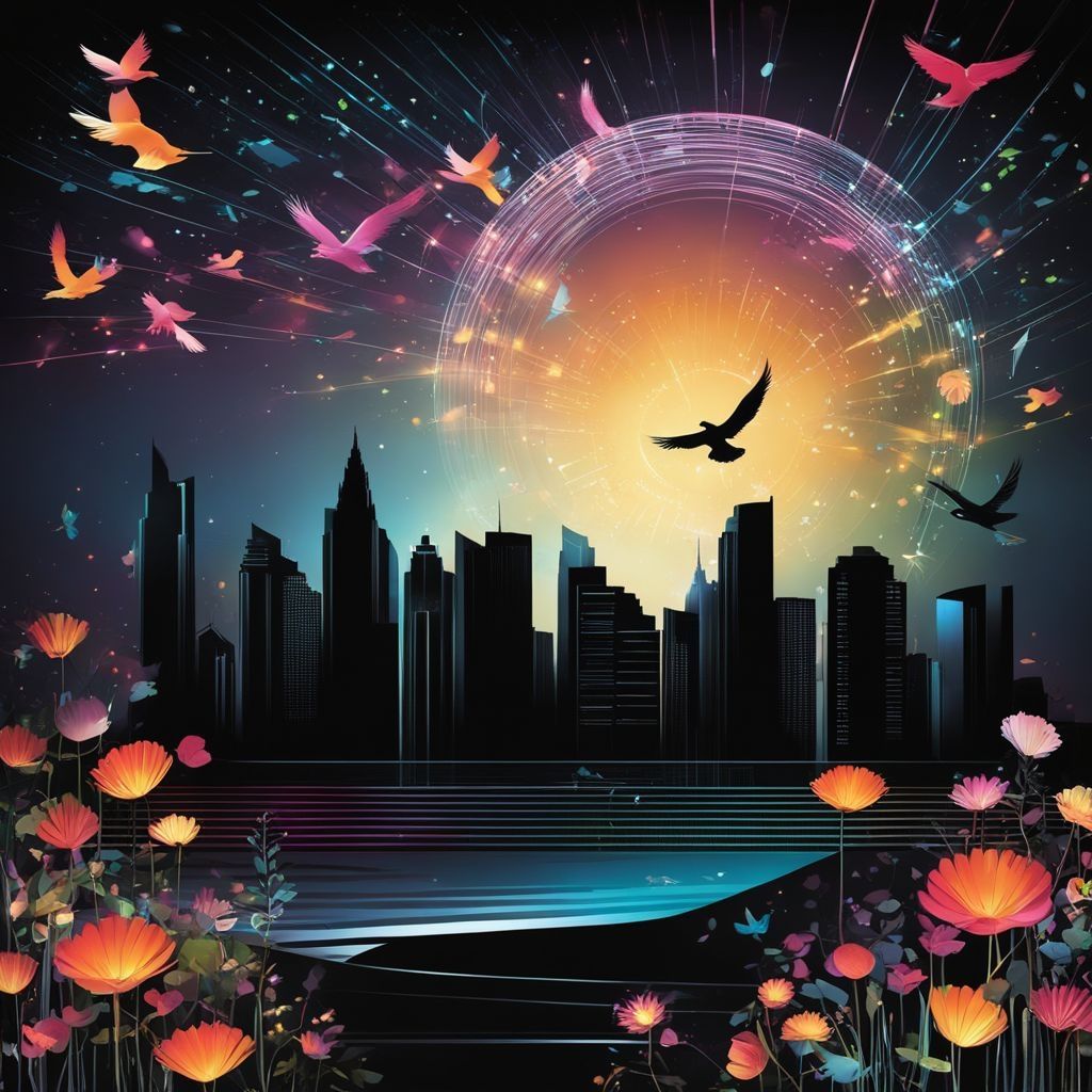 Blacklight City Skyline