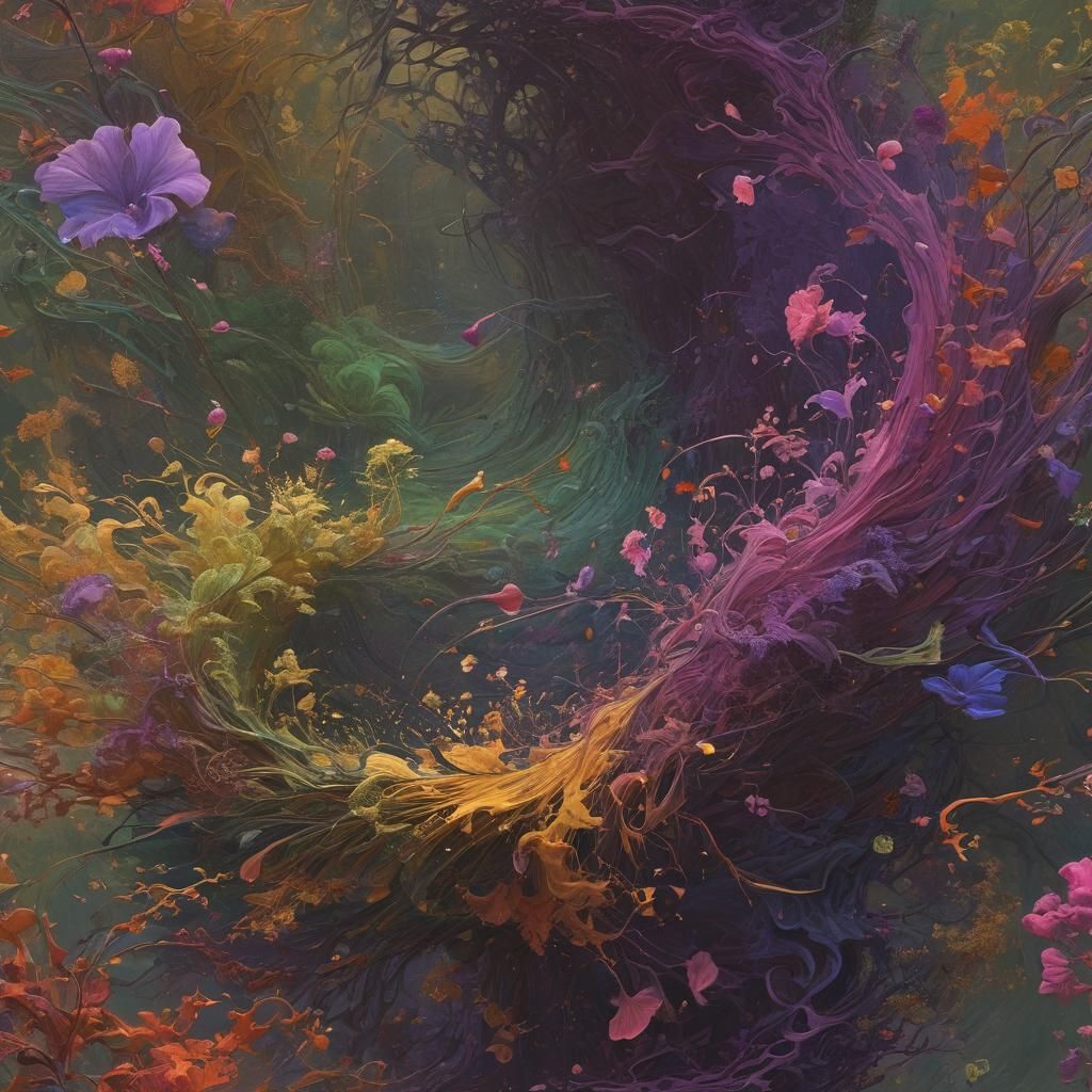 Magical Brush Strokes in Surreal Concept Art