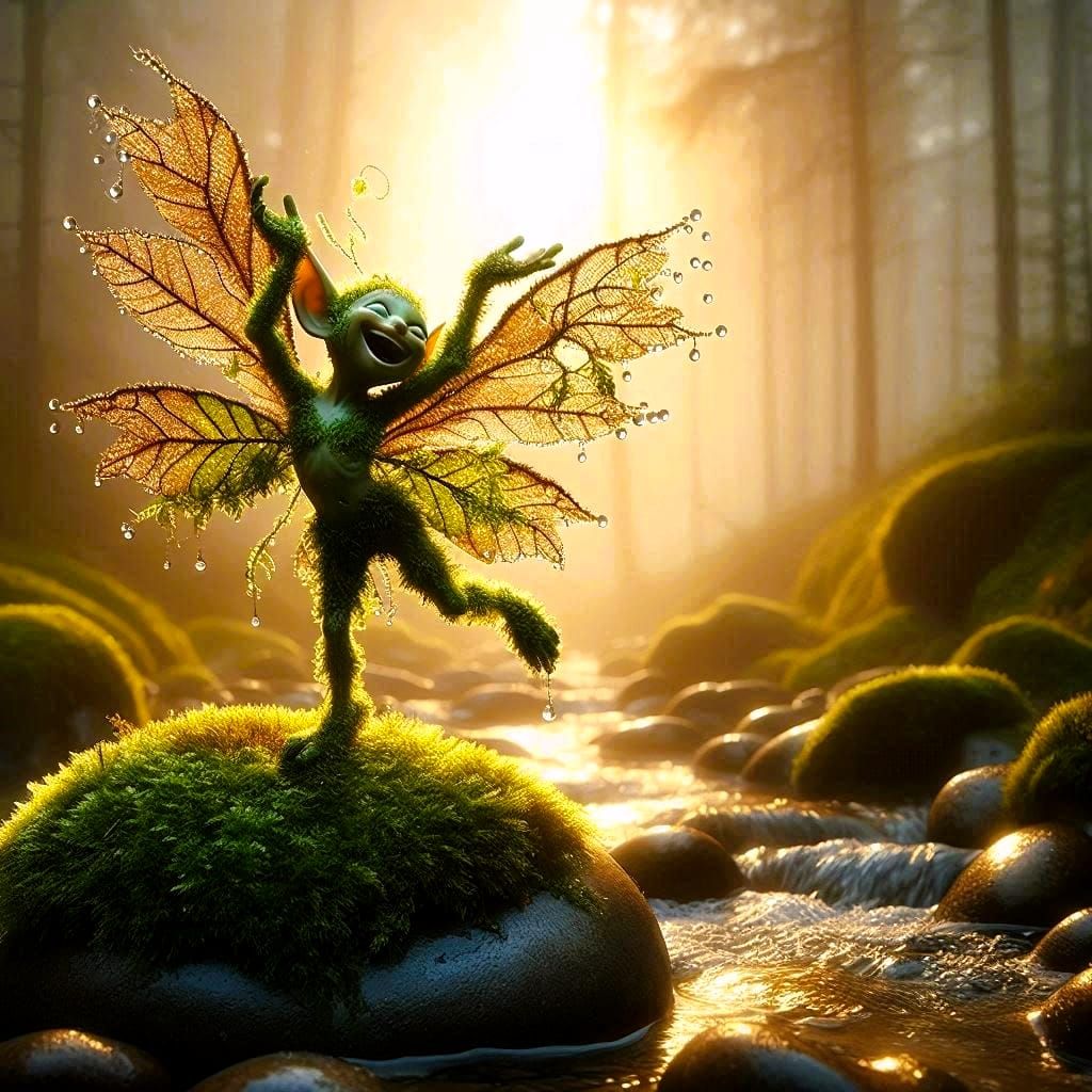 dancing in the morning light