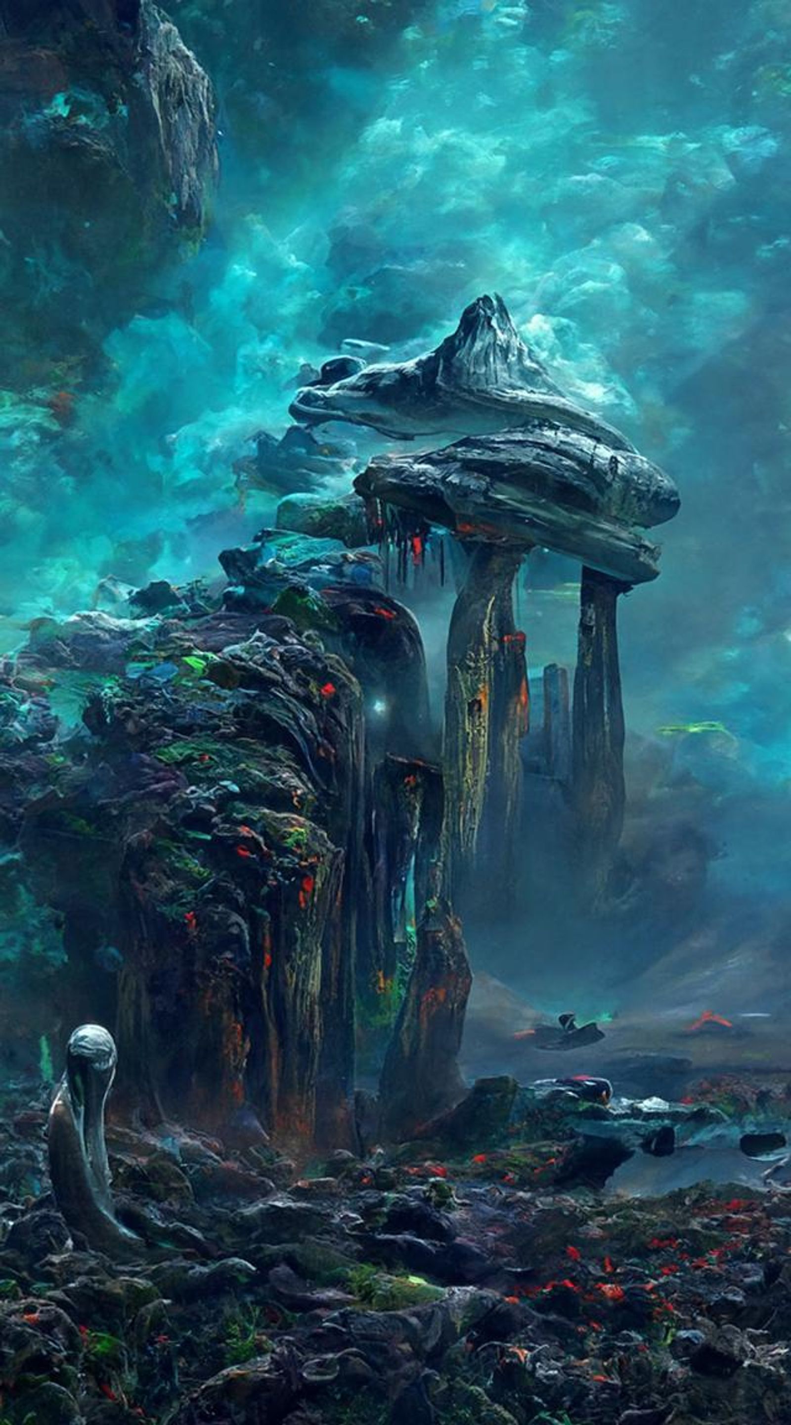 alien landscape painting
