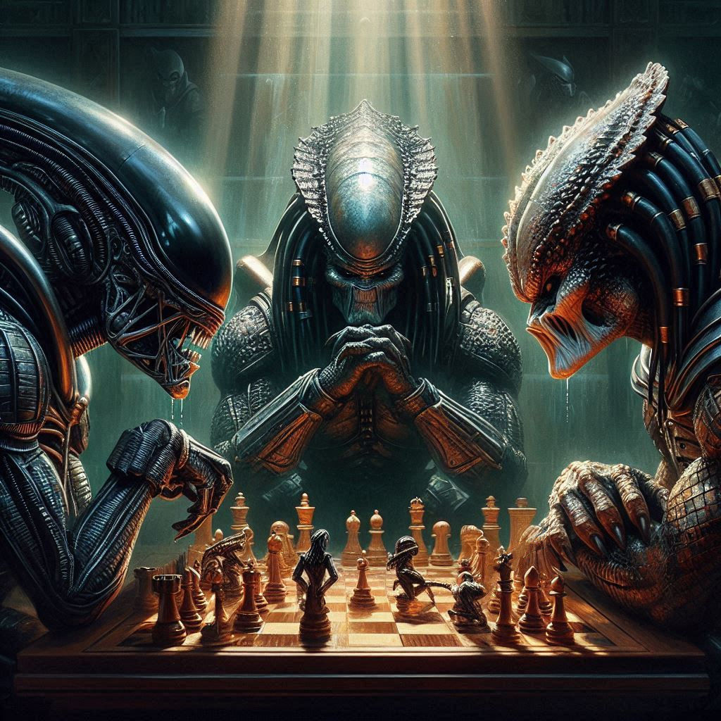 Alien v Predator Chess Match