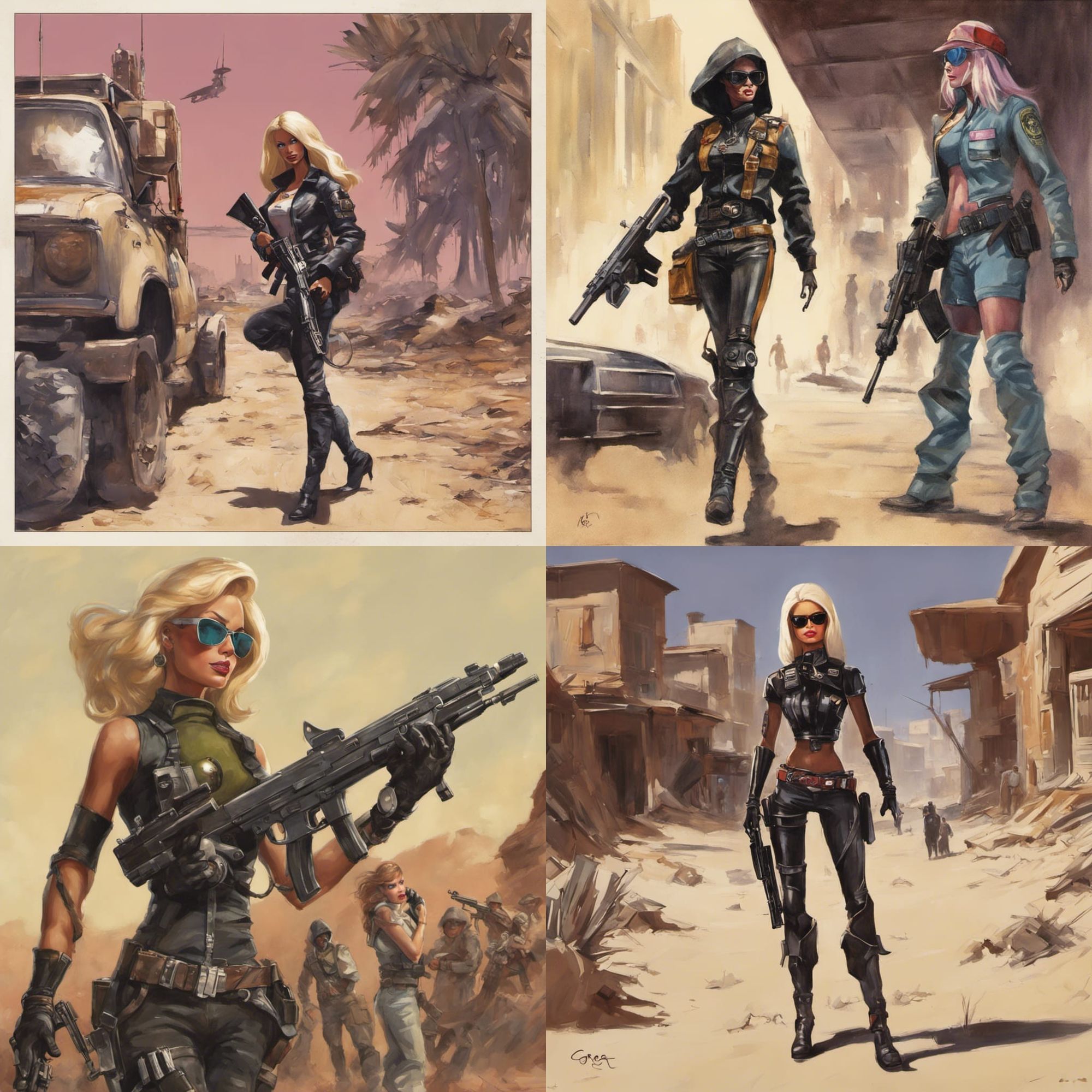 Barbie the Bounty Hunter AI Generated Artwork NightCafe Creator