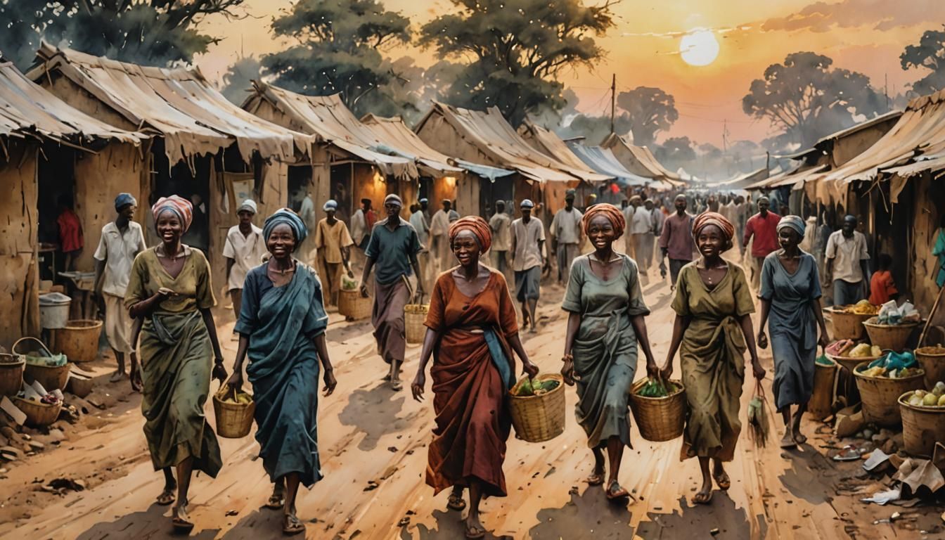 Rural Village in Nigeria  by @TiebethTheNinja