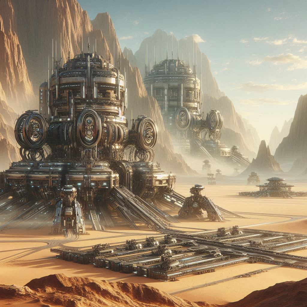 Futuristic landscape