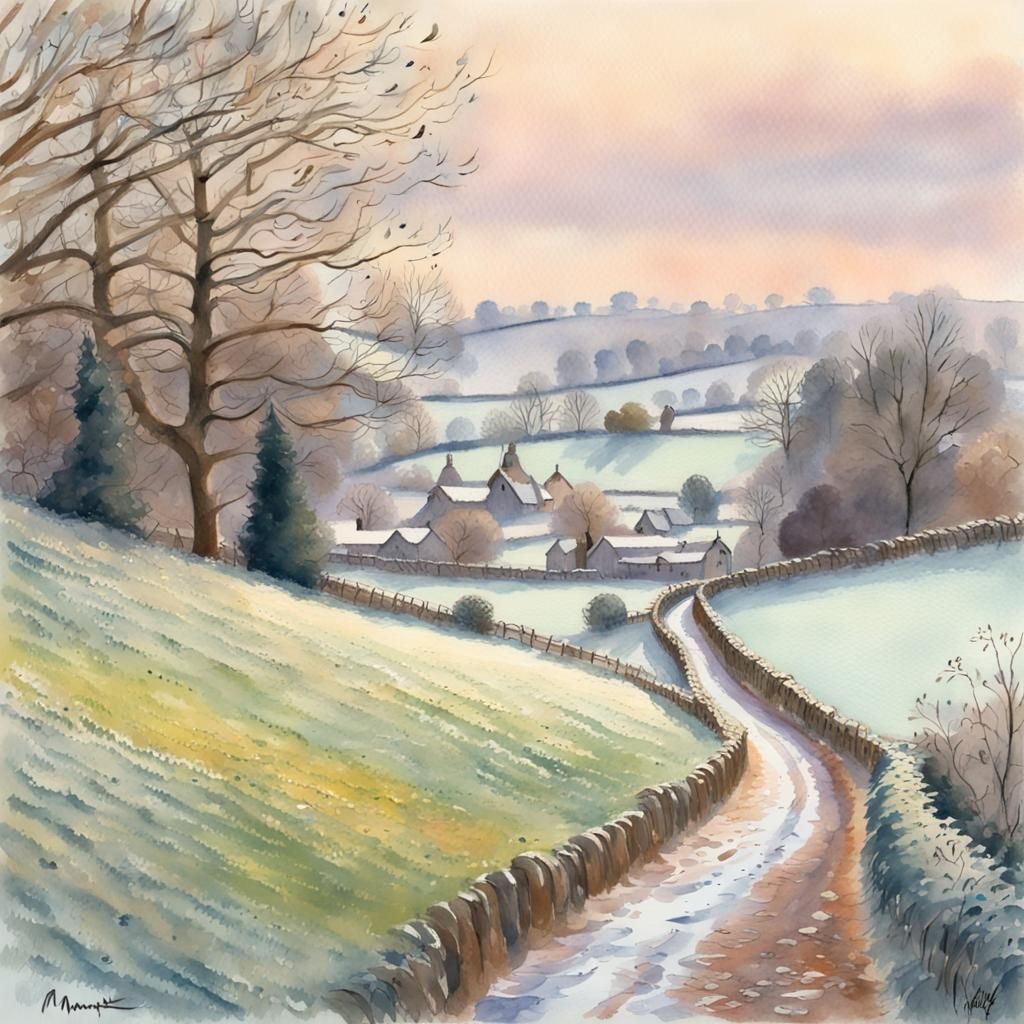 the snow