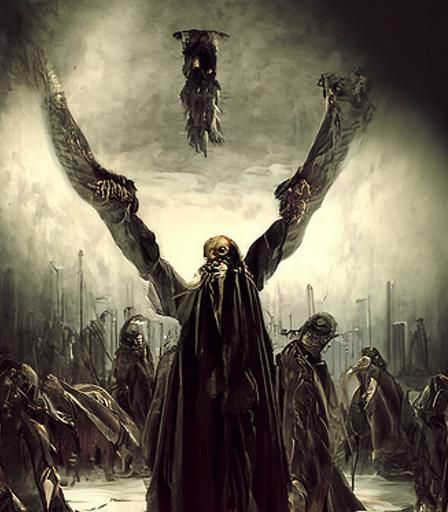 horror Gustave Doré Greg Rutkowski hyperrealism brutalism