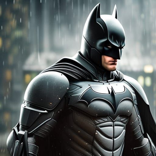 Ultra Realism And Ultra Intricate Detailed Soft Painting Of Batman 