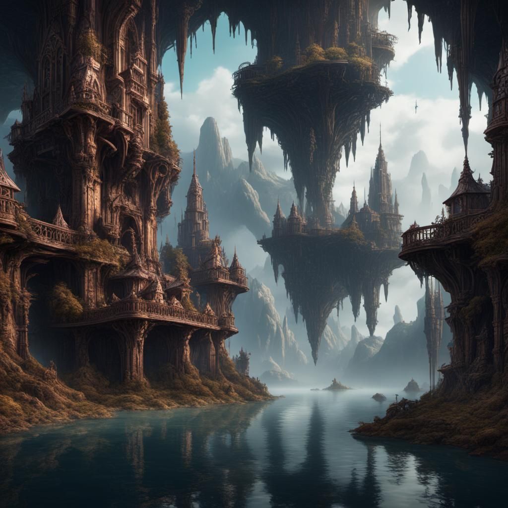 Upside down world.