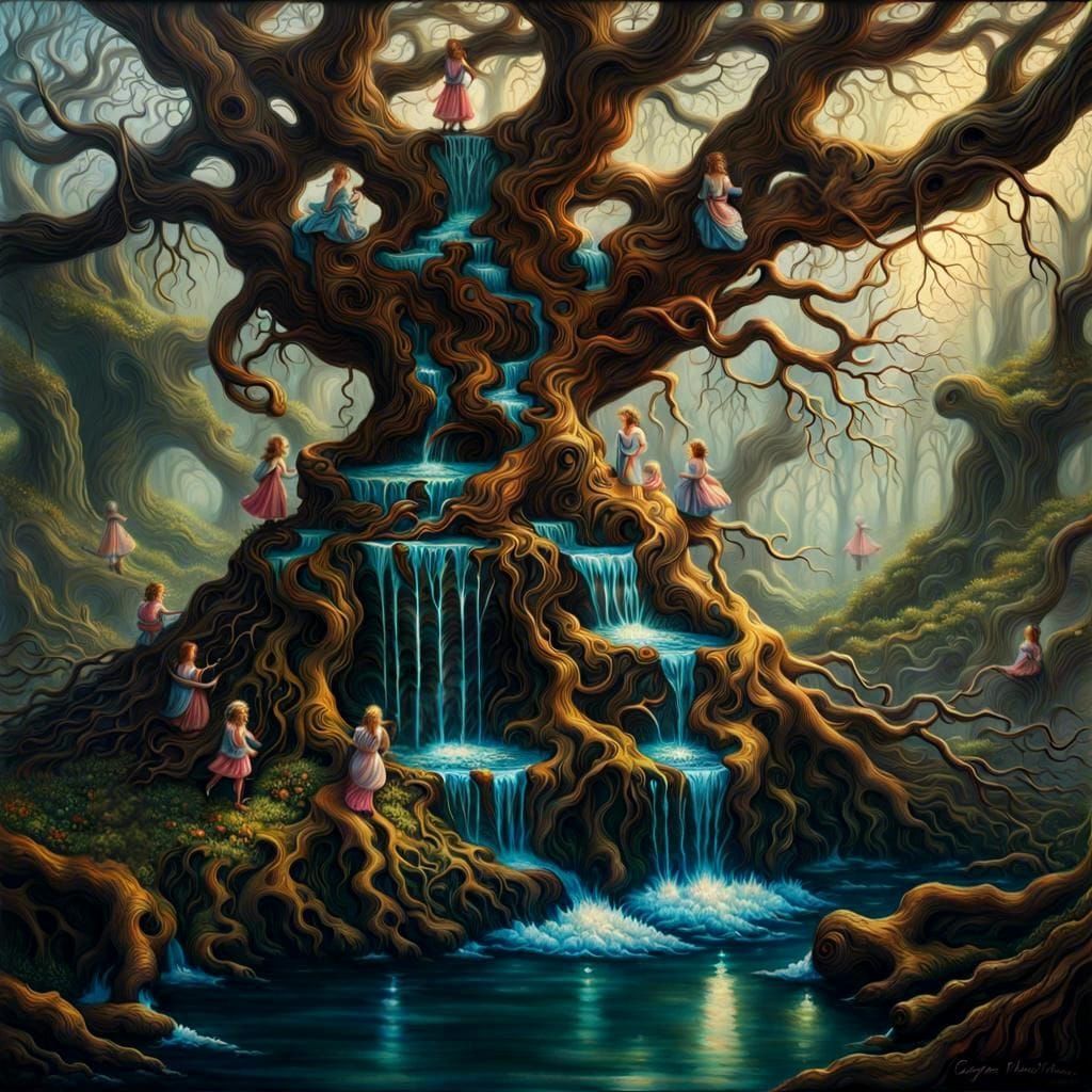 The Enchanting Sprite's Water Fountain  by @Terri Tales