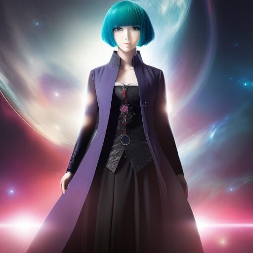 The galaxy is in her hands, Tokyo ghoul, body and face portr...