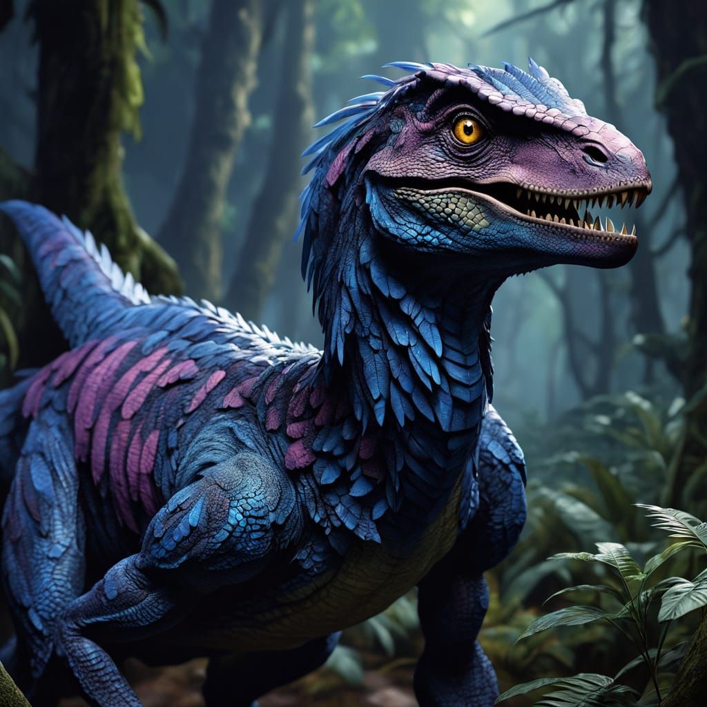 Velociraptor   by @AhriAnni