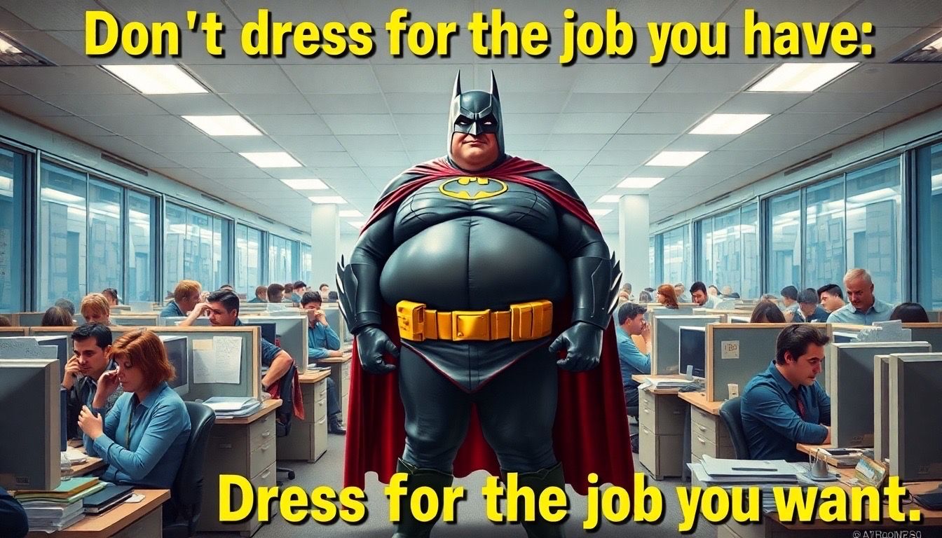 My mother said “Don’t Dress for the job you have. Dress for the job you want”.