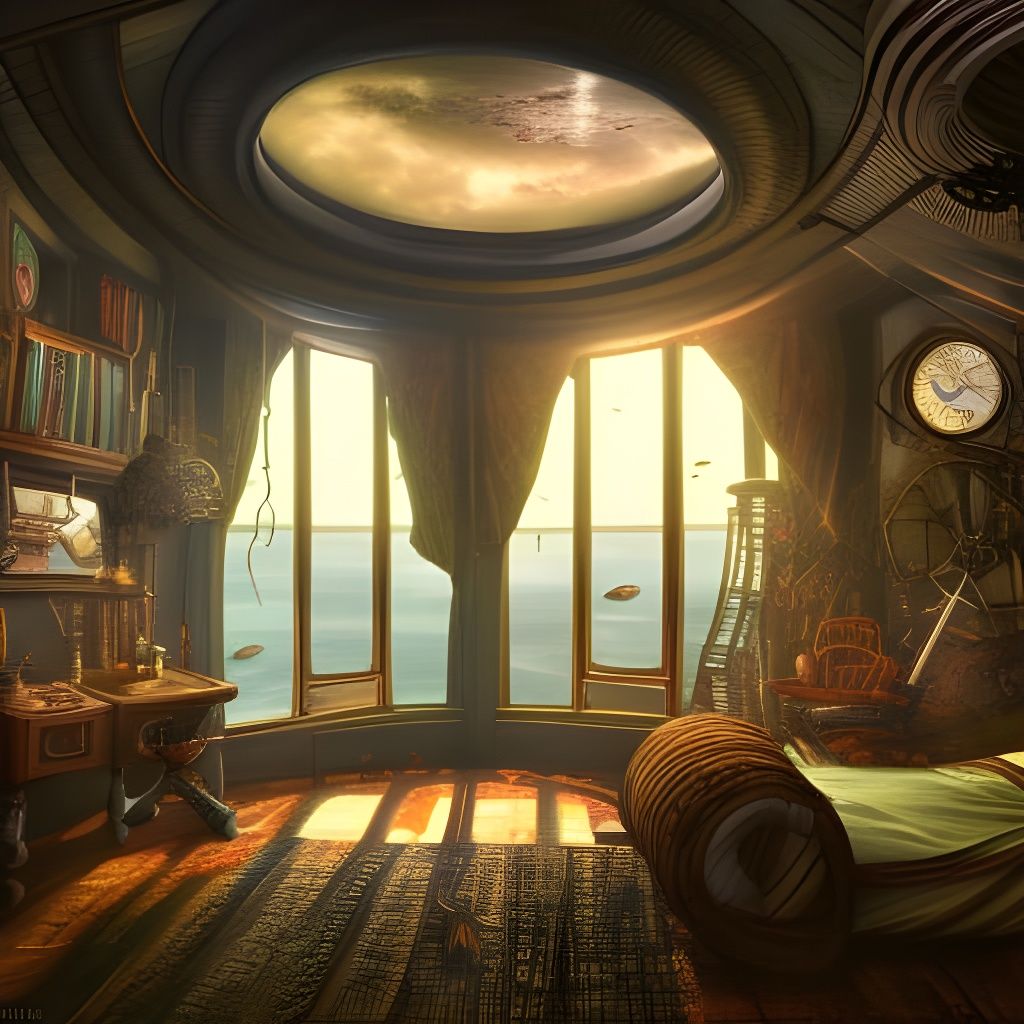 Captain's Quarters  by @mathy_art_girl_305