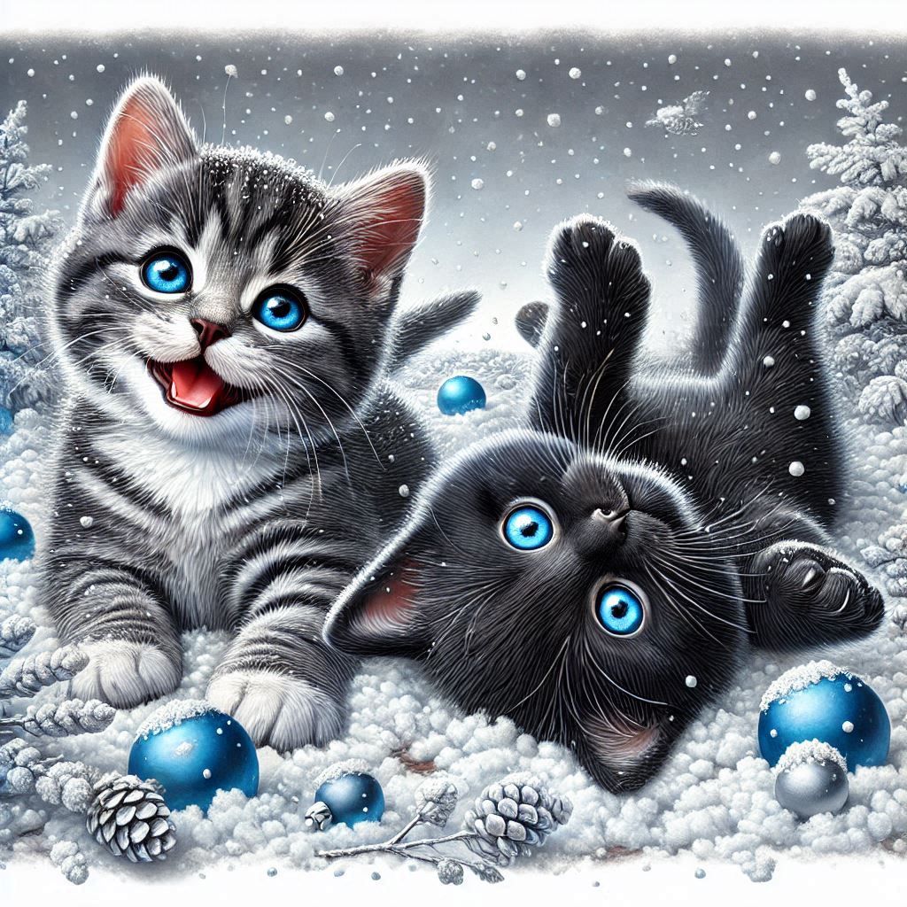 "Well....we are trying to make snow angels!"