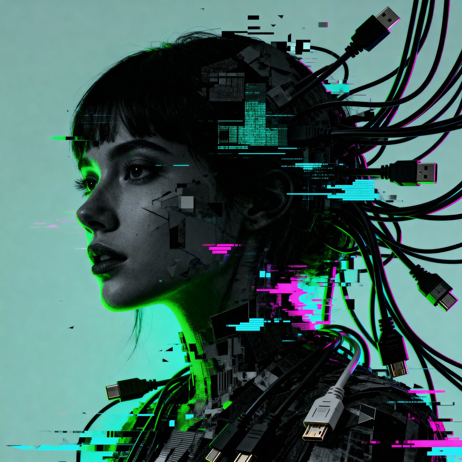 Glitchart Portrait