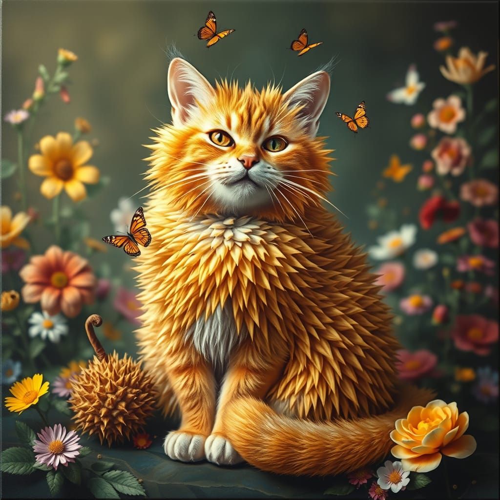 Durian Cat  by @JessyMarvel