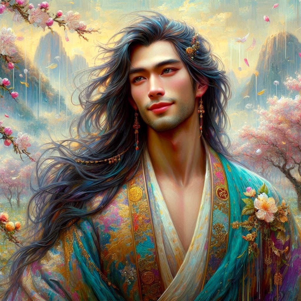 Handsome Japanese man