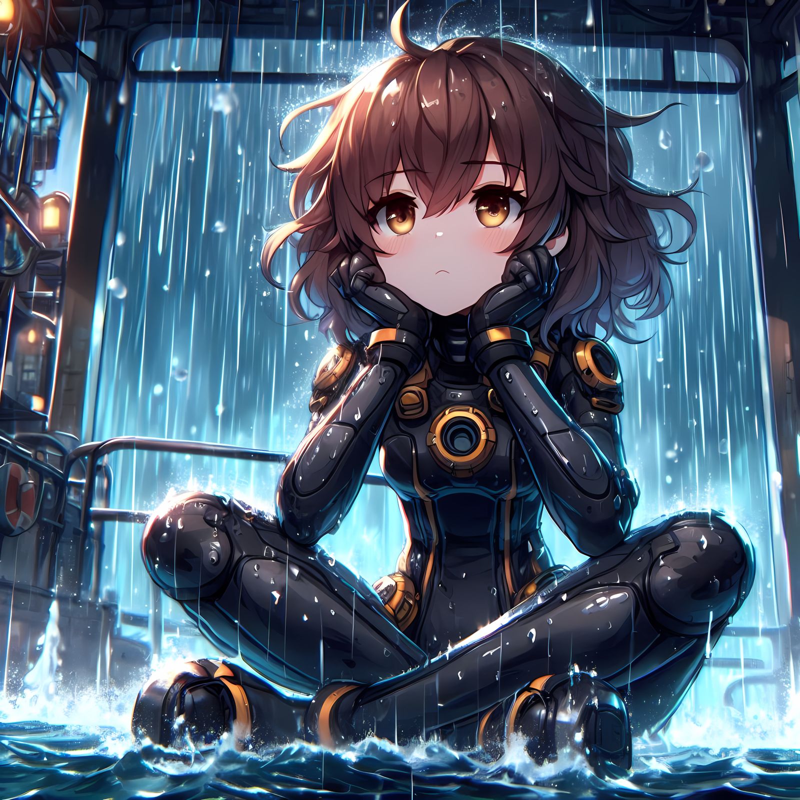 Waiting out the rain