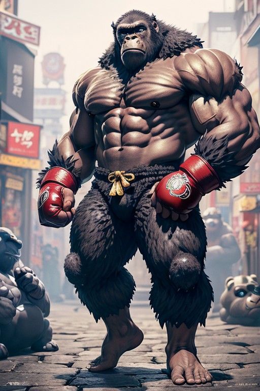 Anthropomorphic Street Fighter Gorilla