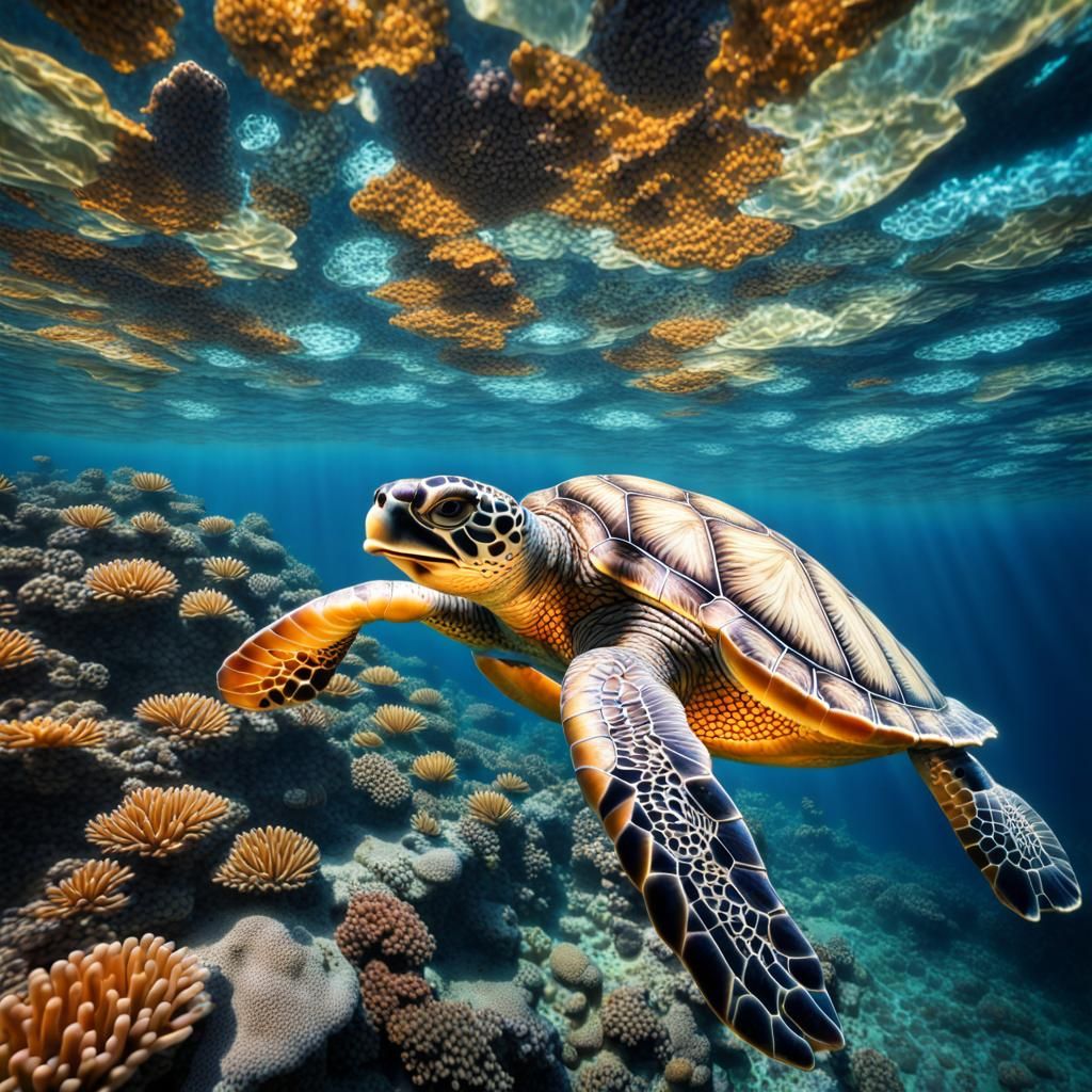 Mosaic sea turtle Fail 4