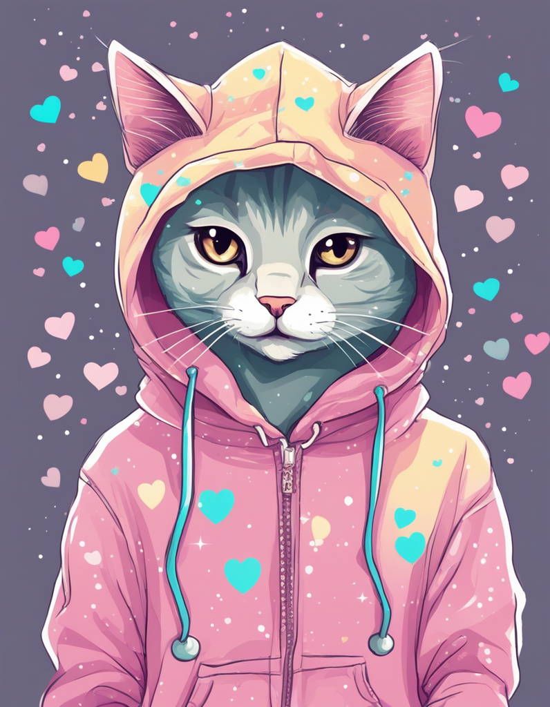 Kitty in hoodie 15