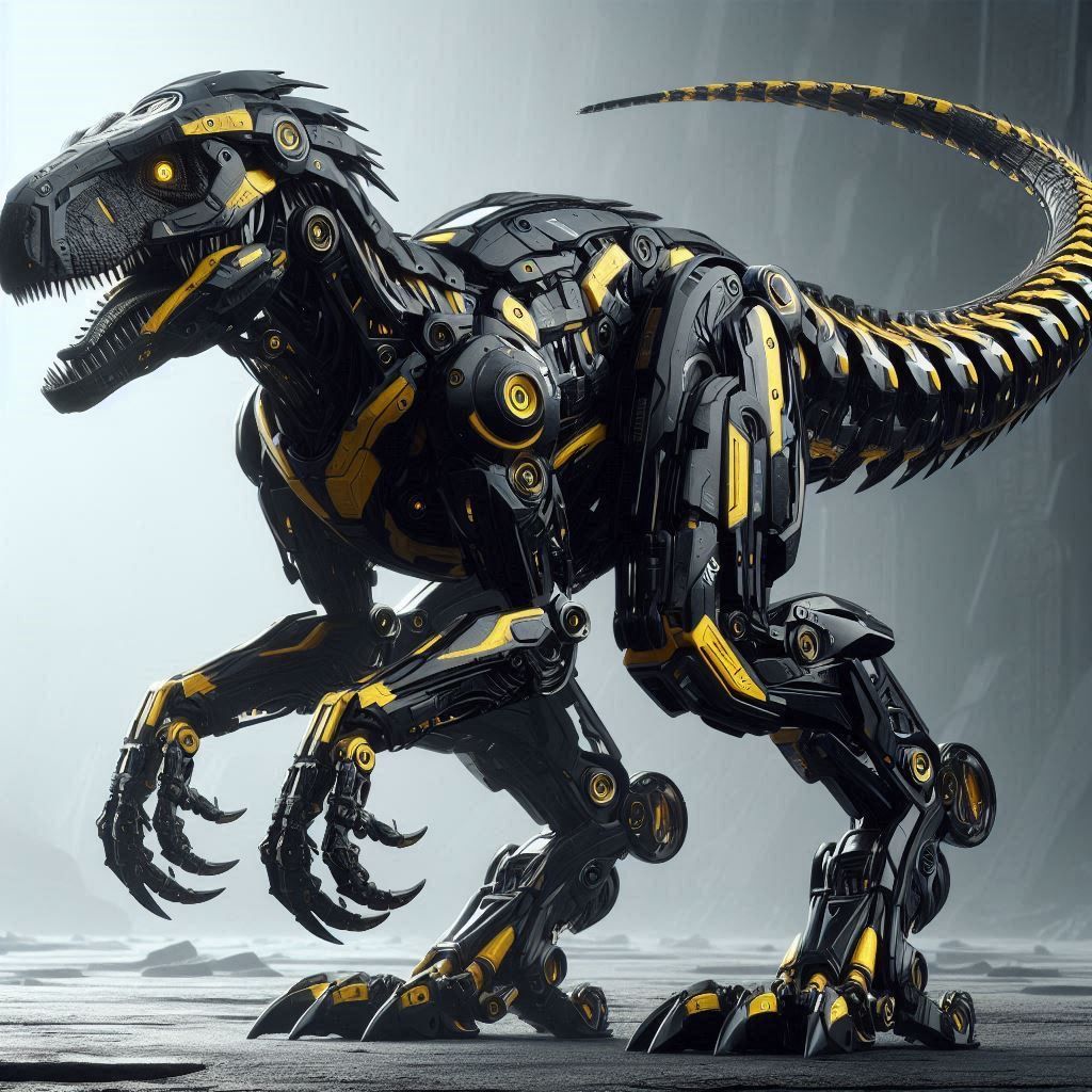 Full armored velociraptor