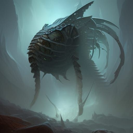 Trilobite God, Paleozoic - AI Generated Artwork - NightCafe Creator